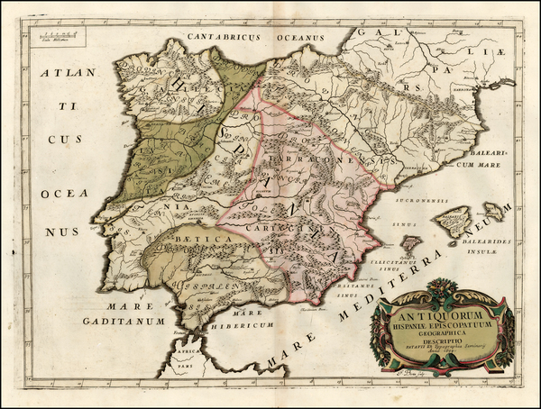 61-Spain and Portugal Map By F. Bertin