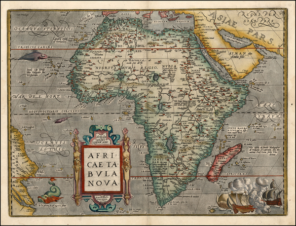 4-Africa and Africa Map By Abraham Ortelius