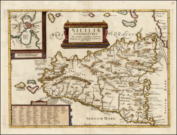 61-Italy and Balearic Islands Map By Giovanni Battista Recurti