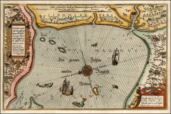 84-Baltic Countries and Scandinavia Map By Lucas Janszoon Waghenaer