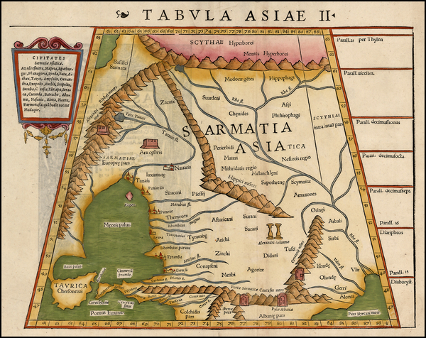 0-Europe, Ukraine, Asia, Central Asia & Caucasus and Russia in Asia Map By Sebastian Munster