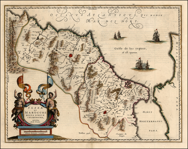 37-Africa and North Africa Map By Willem Janszoon Blaeu