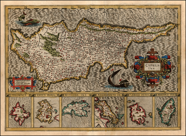 91-Mediterranean, Balearic Islands and Greece Map By Gerard Mercator