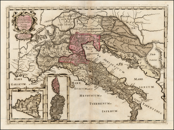 100-Balkans, Italy, Mediterranean and Balearic Islands Map By Tipografia del Seminario