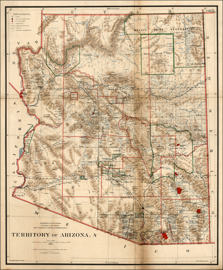 87-Southwest Map By General Land Office