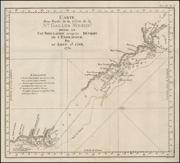 29-Australia Map By James Cook