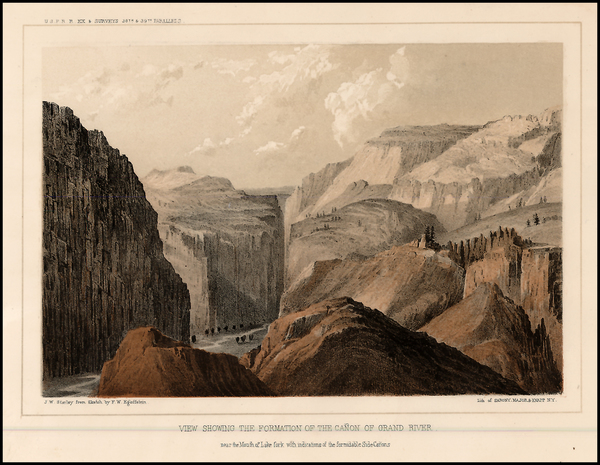 25-Southwest and Rocky Mountains Map By U.S. Pacific RR Survey