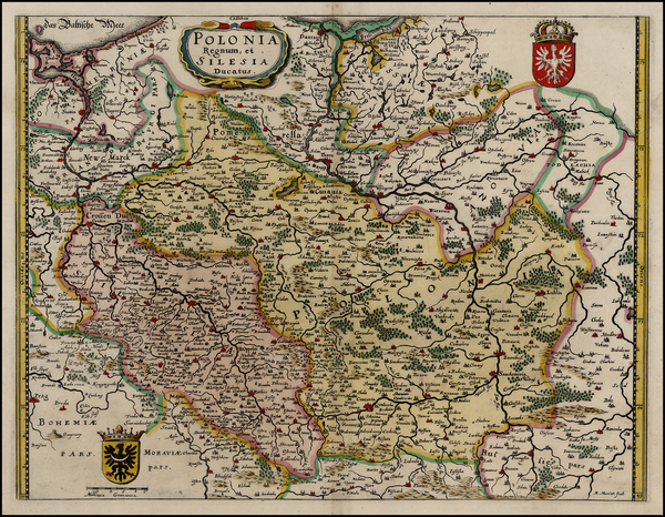 39-Europe, Poland and Balkans Map By Matthaus Merian