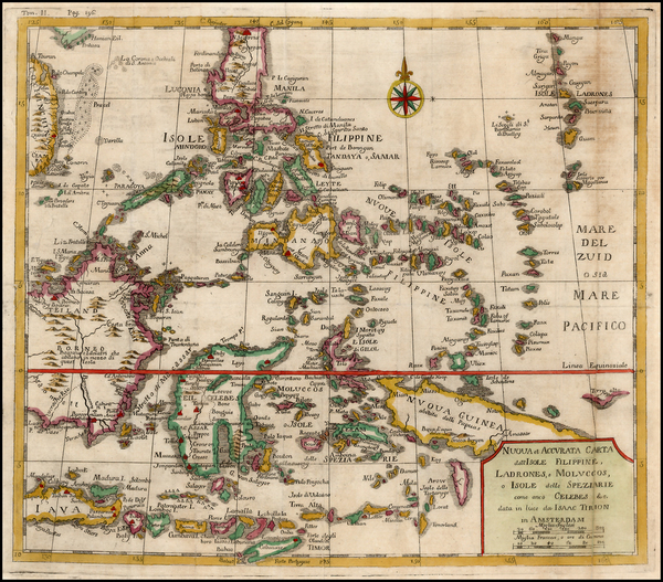 85-Southeast Asia and Philippines Map By Issac Tirion