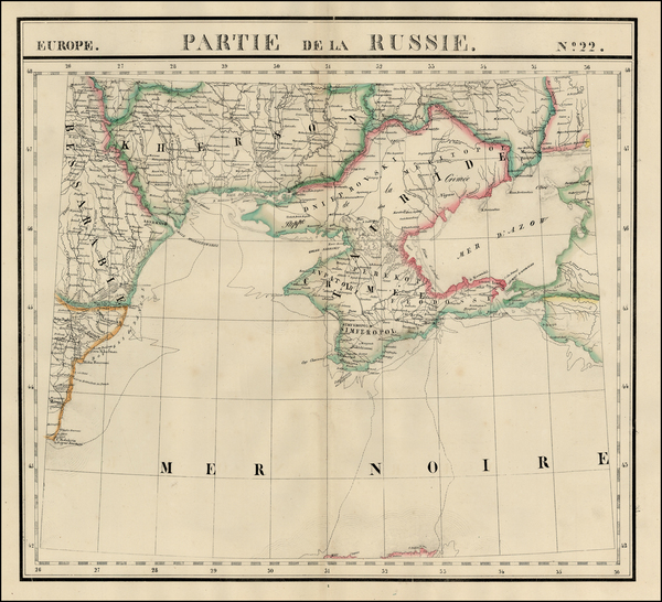 13-Europe, Hungary, Romania, Balkans and Turkey Map By Philippe Marie Vandermaelen