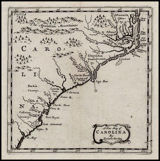 76-Southeast Map By Robert Morden
