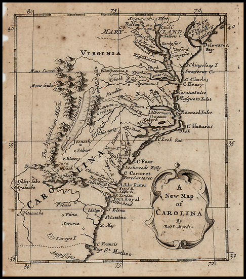 93-Southeast Map By Robert Morden