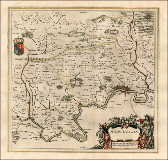 36-British Isles Map By Willem Janszoon Blaeu