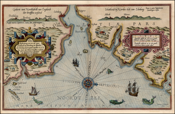 9-British Isles Map By Lucas Janszoon Waghenaer