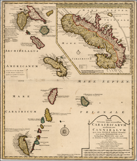 10-Central America Map By Reiner & Joshua Ottens