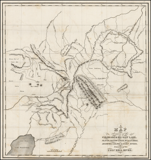 99-Plains and Rocky Mountains Map By Benjamin L.E. Bonneville