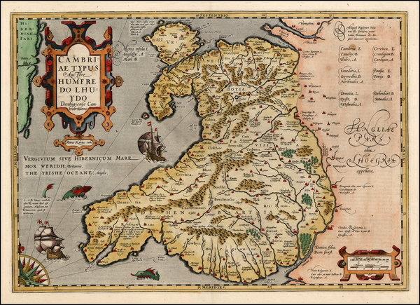 2-Europe and British Isles Map By  Gerard Mercator