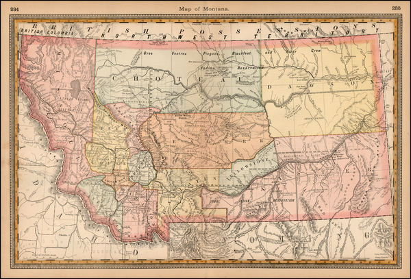 79-Plains and Rocky Mountains Map By Rand McNally & Company / H.H. Hardesty