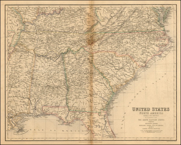 99-South and Southeast Map By Archibald Fullarton & Co.