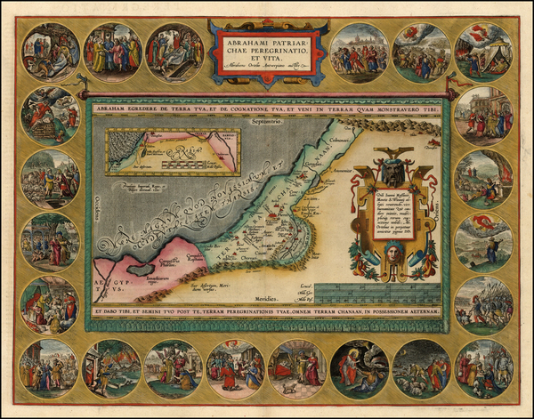 90-Asia and Holy Land Map By Abraham Ortelius