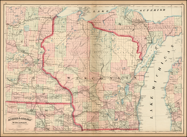 55-Midwest Map By Asher  &  Adams