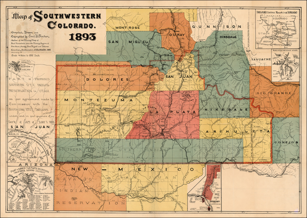 63-Southwest and Rocky Mountains Map By Emil B. Fischer