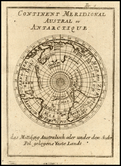 15-Southern Hemisphere, Polar Maps, Australia and Oceania Map By Alain Manesson Mallet