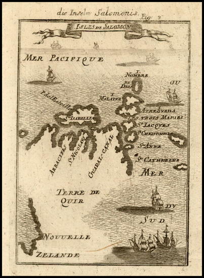 27-Australia, New Zealand and Other Pacific Islands Map By Alain Manesson Mallet