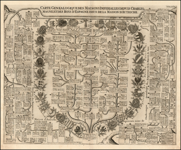 67-Europe, Austria, Hungary and Spain Map By Henri Chatelain