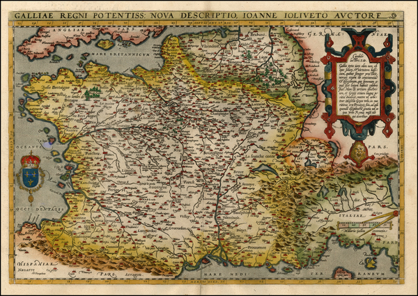 95-Europe and France Map By Abraham Ortelius