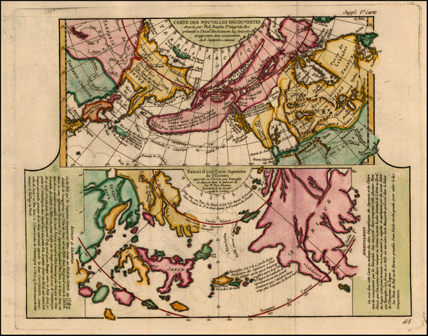 51-Alaska, Asia, Japan and Russia in Asia Map By Denis Diderot / Didier Robert de Vaugondy