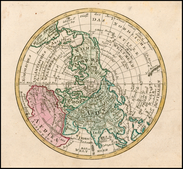 39-Northern Hemisphere and Polar Maps Map By Johann Walch