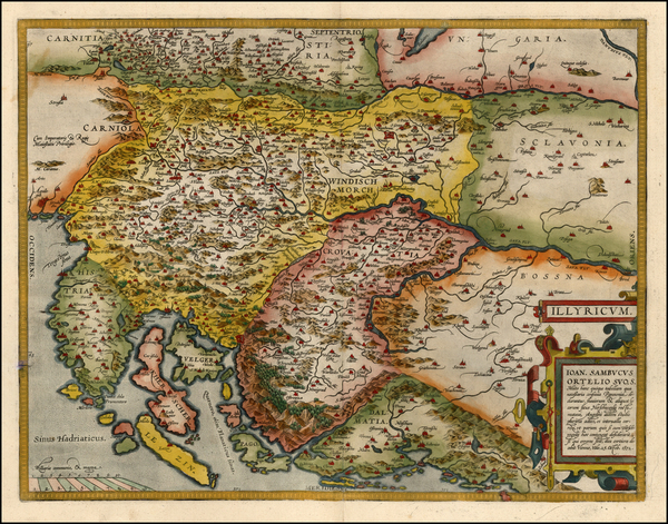 60-Europe and Balkans Map By Abraham Ortelius