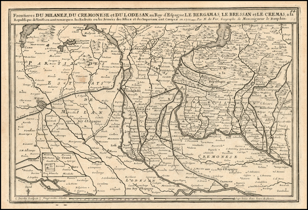 12-Italy Map By Nicolas de Fer