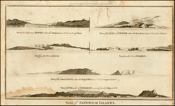 12-Hawaii, Australia & Oceania and Hawaii Map By James Cook