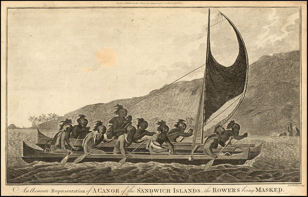 4-Hawaii, Australia & Oceania and Hawaii Map By James Cook