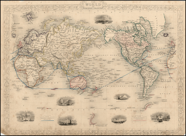 55-World and World Map By John Tallis