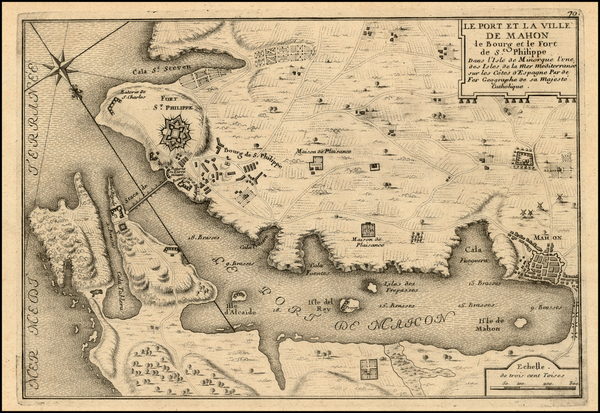 23-Spain and Balearic Islands Map By Nicolas de Fer