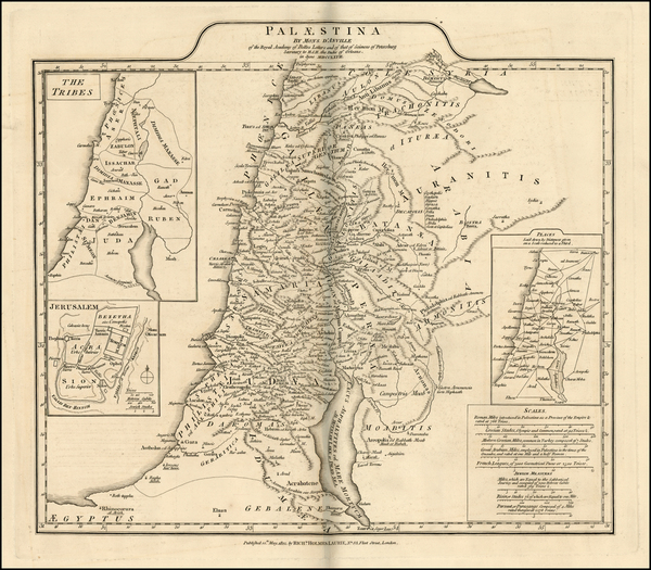 40-Holy Land Map By Richard Holmes Laurie