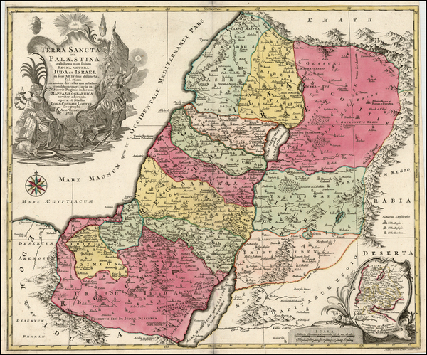 5-Holy Land Map By Tobias Conrad Lotter