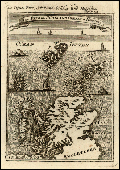 83-Scotland and Portraits & People Map By Alain Manesson Mallet