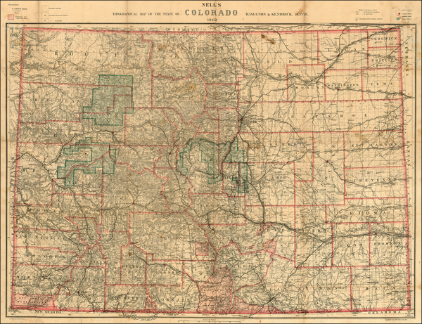 98-Southwest and Rocky Mountains Map By Louis Nell