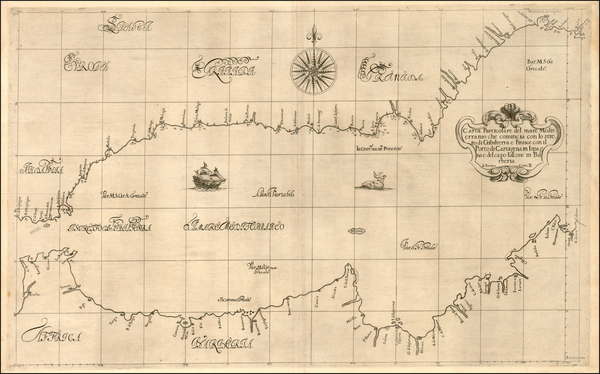 34-Europe, Spain, Mediterranean and North Africa Map By Robert Dudley