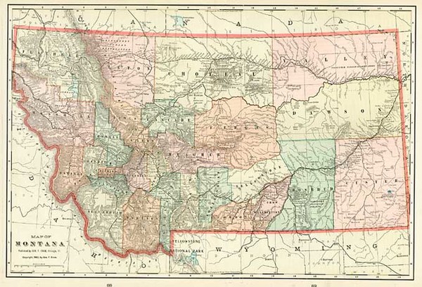 88-Plains and Rocky Mountains Map By George F. Cram