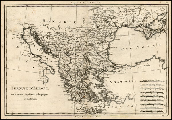 76-Europe, Ukraine, Balkans, Turkey and Greece Map By Rigobert Bonne