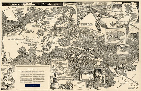 69-Central America Map By Panama Railroad Company