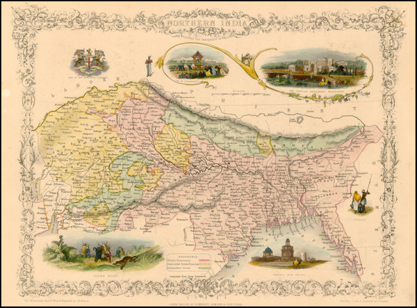 4-Asia, India and Central Asia & Caucasus Map By John Tallis