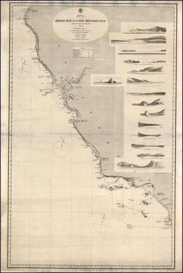 8-Baja California and California Map By British Admiralty