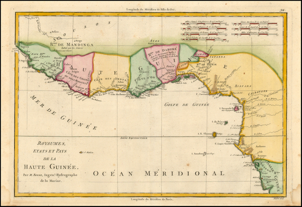 76-West Africa Map By Rigobert Bonne