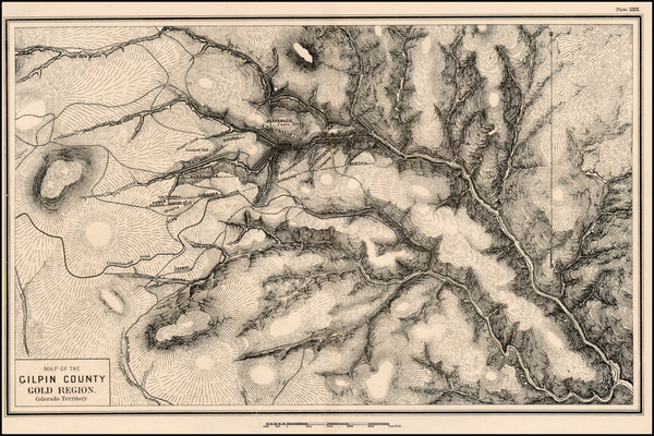 9-Rocky Mountains Map By Clarence   King